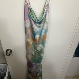 12th Tribe Watercolor Pastel Maxi dress size M